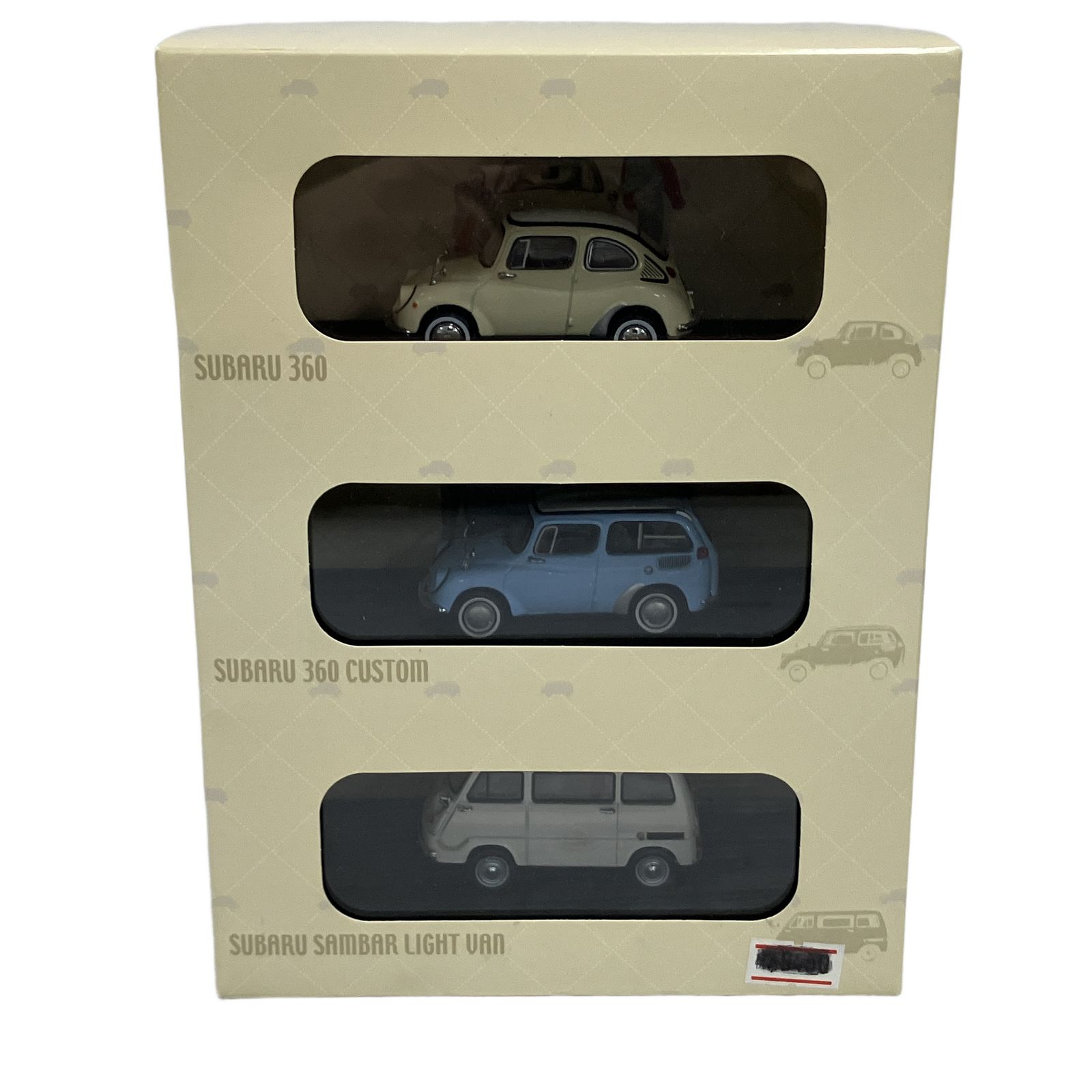EBBRO エブロ SUBARU スバル 1960's set 360 1963/360 CUSTOM ミニカー コレクション 中古 O11220404
