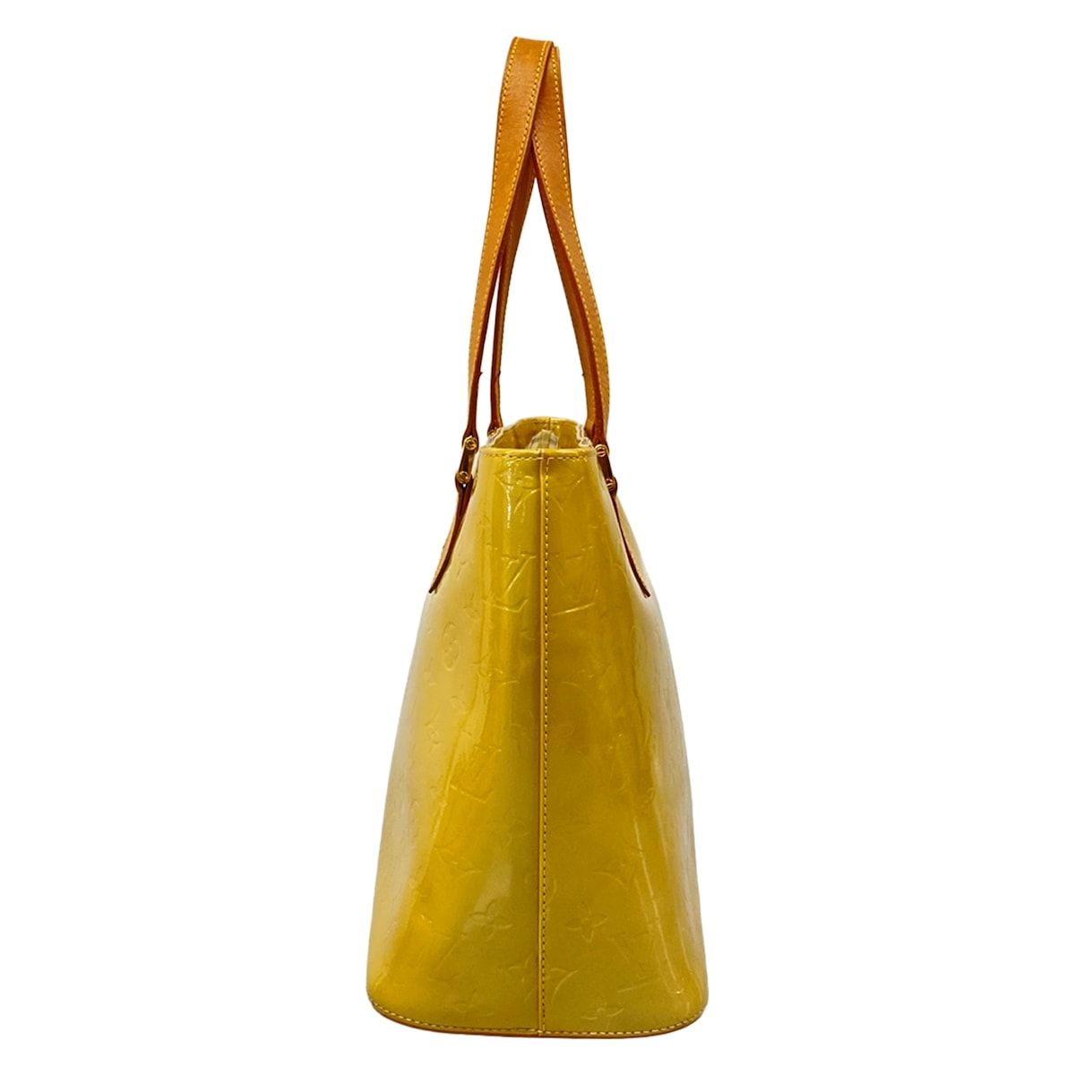 LOUIS VUITTON(ルイヴィトン) トートバッグ モノグラムヴェルニ ヒューストン M91055 ライムイエロー レザー LOUIS VUITTON(ルイヴィトン) トートバッグ モノグラムヴェルニ ヒューストン M91055 ライムイエロー レザー