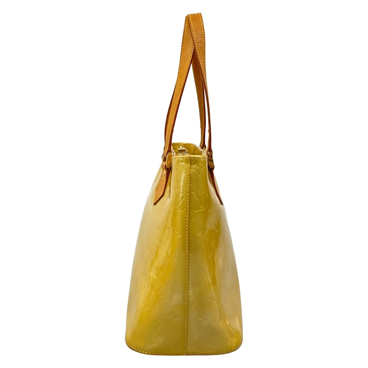 LOUIS VUITTON(ルイヴィトン) トートバッグ モノグラムヴェルニ ヒューストン M91055 ライムイエロー レザー LOUIS VUITTON(ルイヴィトン) トートバッグ モノグラムヴェルニ ヒューストン M91055 ライムイエロー レザー