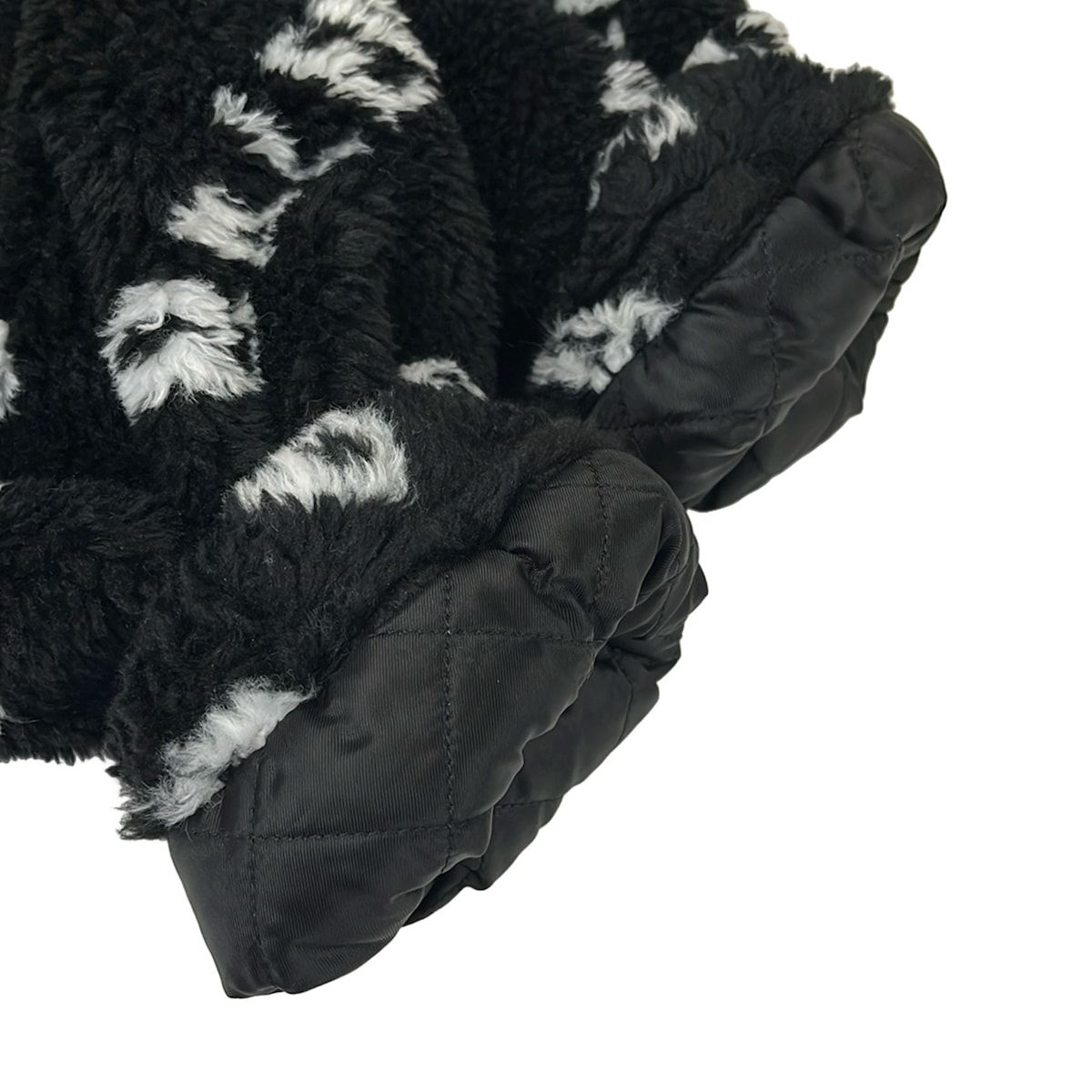 BALENCIAGA(バレンシアガ) ブルゾン サイズ34 ユニセックス - 595049 黒×白 長袖/ボア/秋/冬