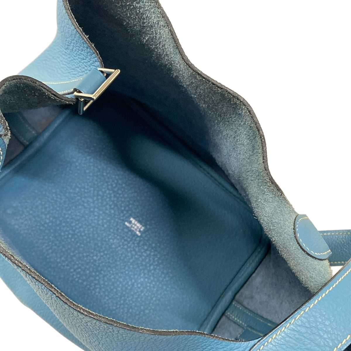 HERMES(エルメス) ハンドバッグ ピコタンPM ブルージーン シルバー金具
