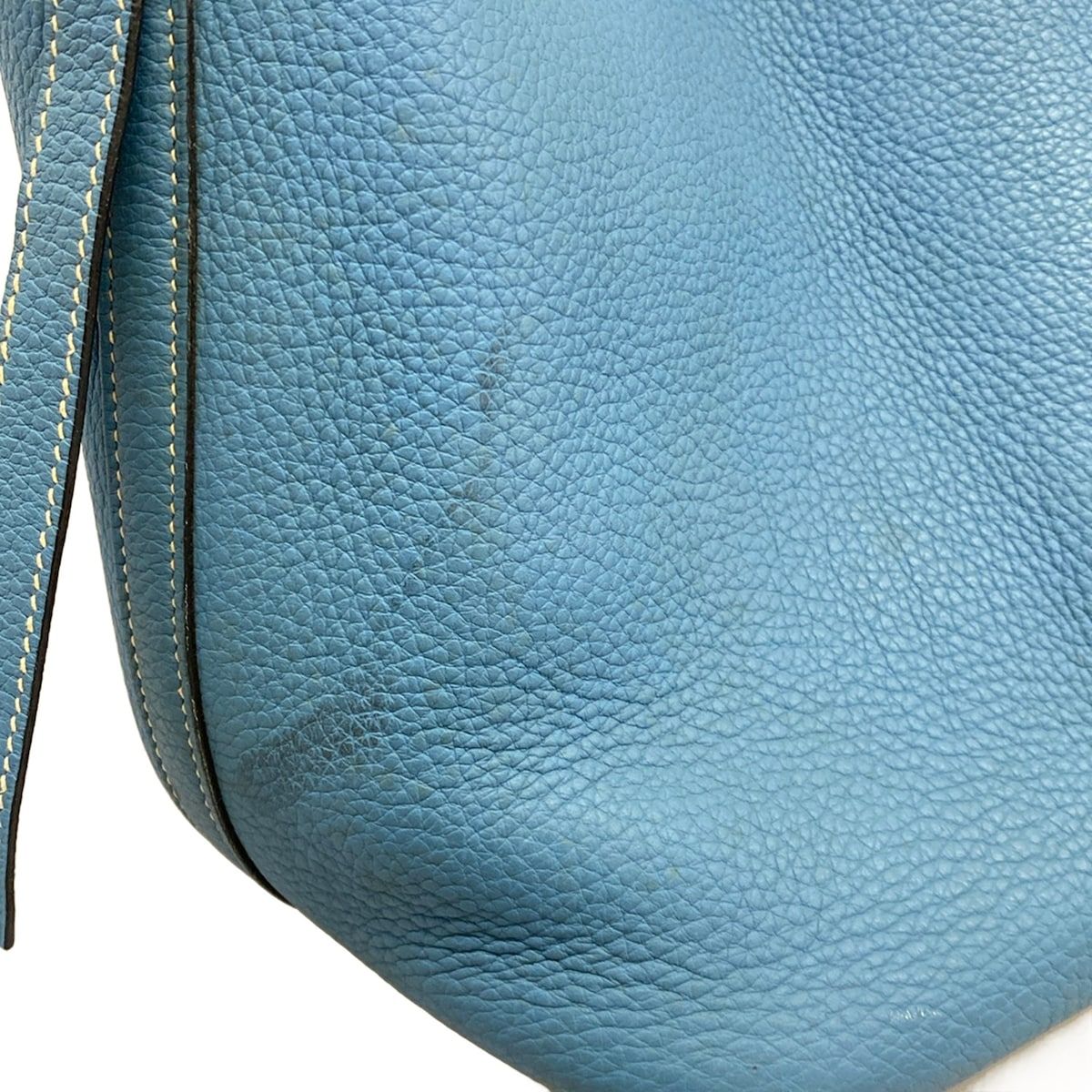 HERMES(エルメス) ハンドバッグ ピコタンPM ブルージーン シルバー金具
