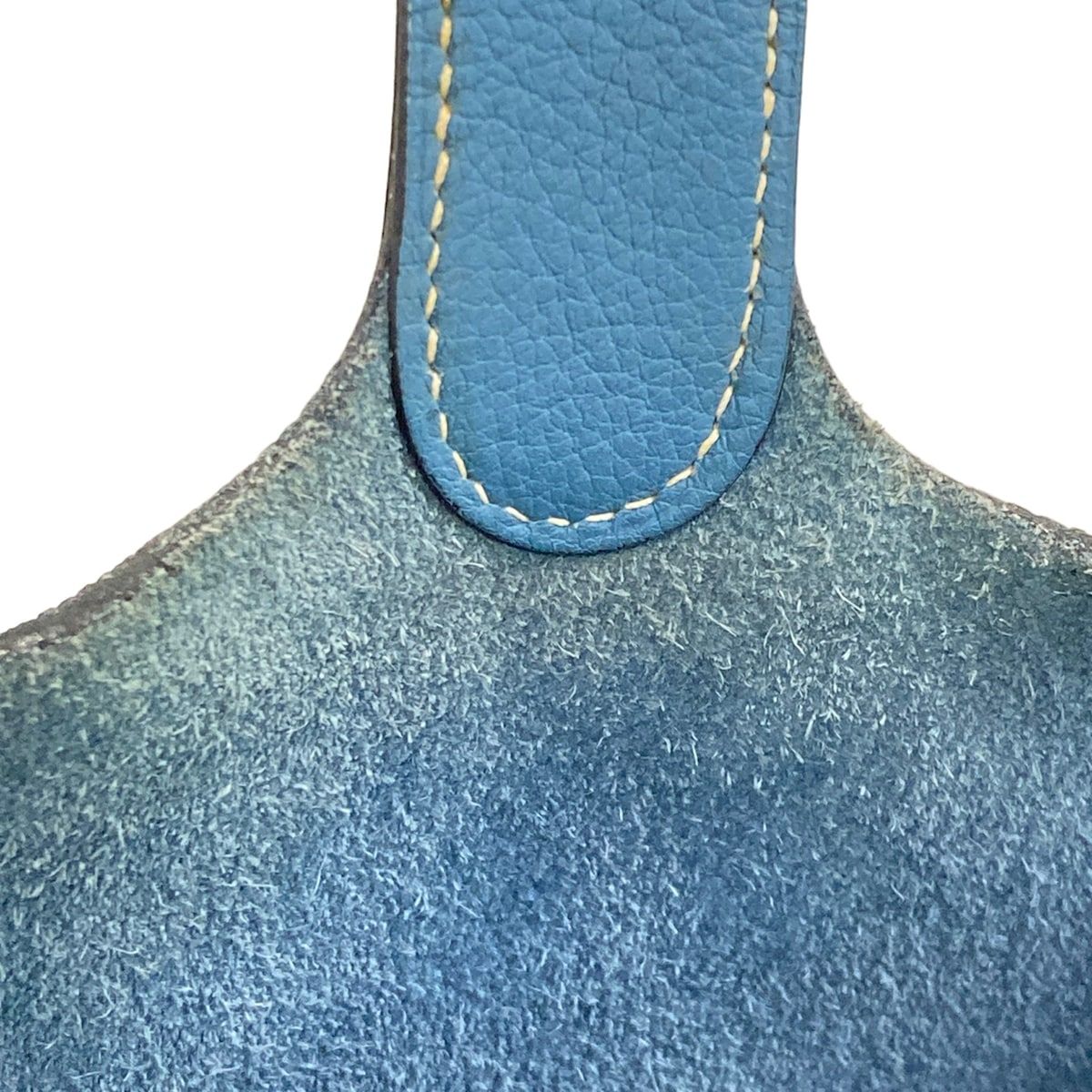 HERMES(エルメス) ハンドバッグ ピコタンPM ブルージーン シルバー金具
