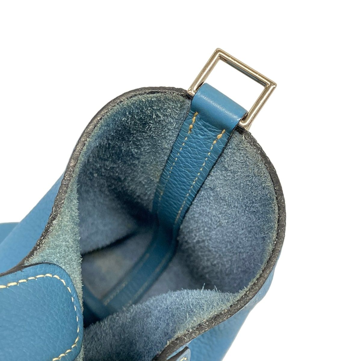 HERMES(エルメス) ハンドバッグ ピコタンPM ブルージーン シルバー金具