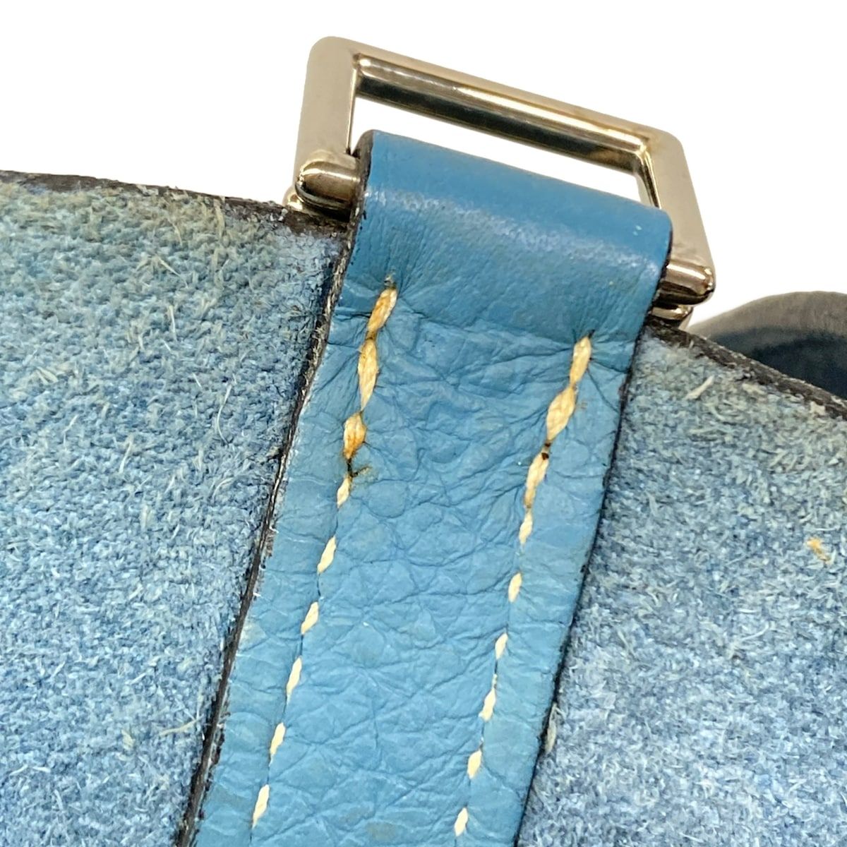 HERMES(エルメス) ハンドバッグ ピコタンPM ブルージーン シルバー金具