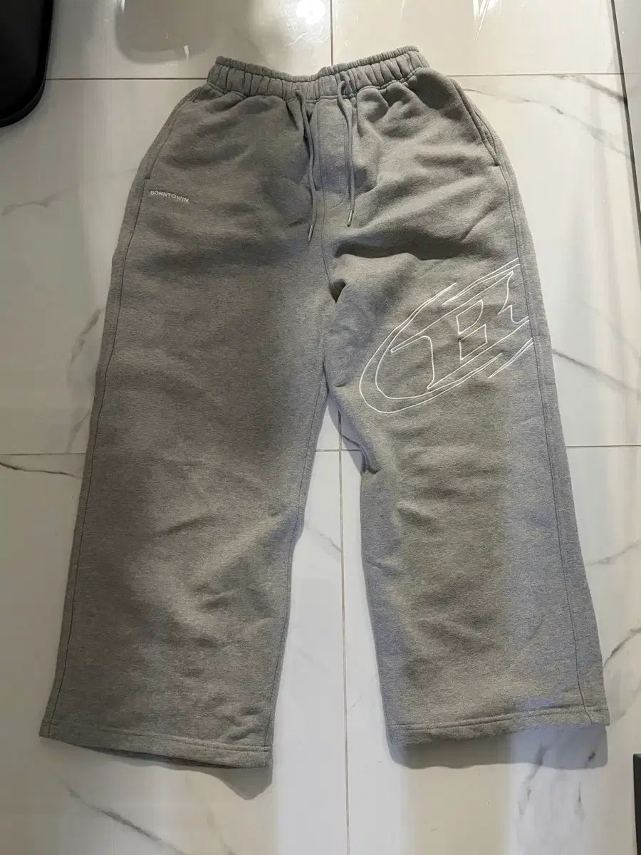 BORN TO WIN ワイド パンツ グレー 2