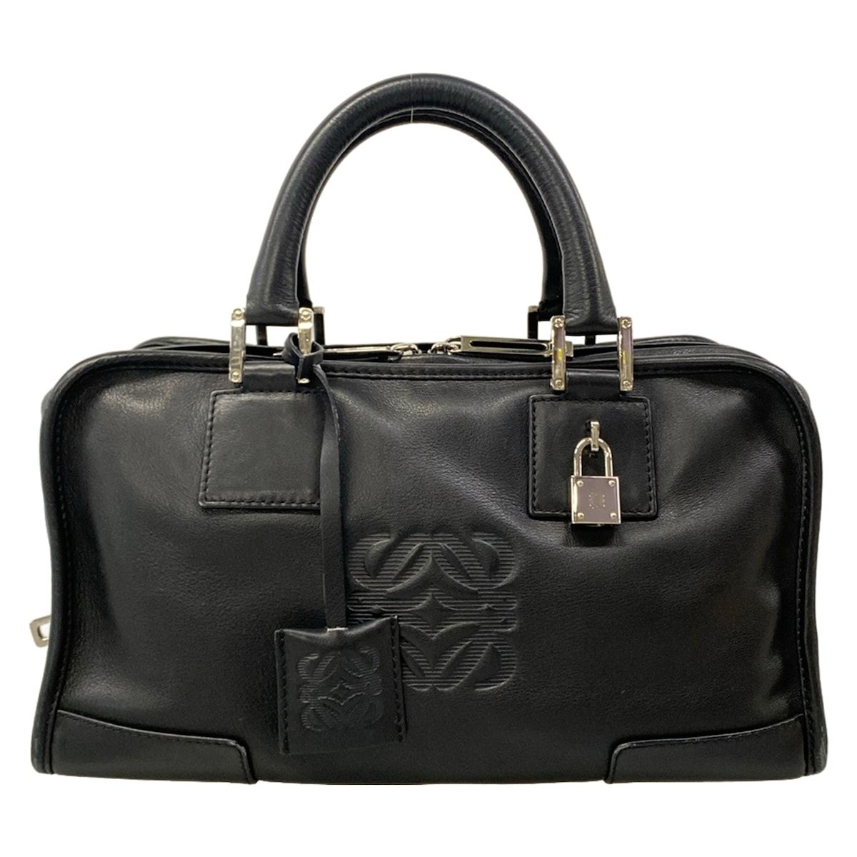 LOEWE(ロエベ) ハンドバッグ アマソナ28 黒 レザー