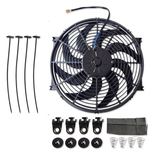 電動 ラジエーター ファン 12V 80W DC エンジン 冷却 モーター 扇風機 l175s バイク 汎用品 (14インチ)送料無料 32c85b4e