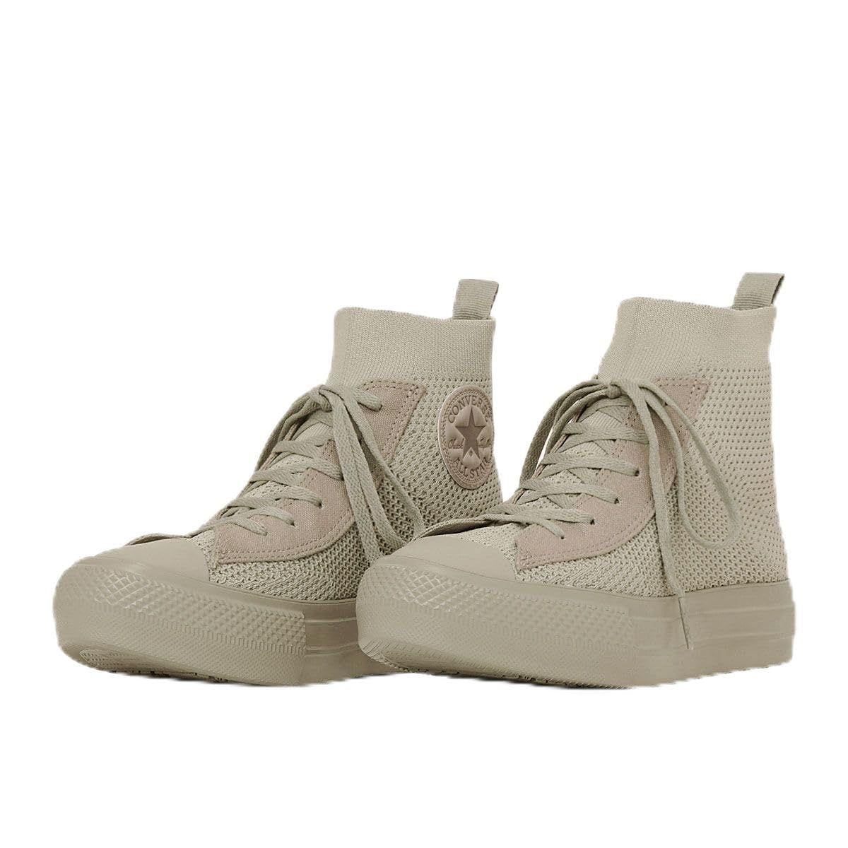 Converse] オールスター ライト PLTS ニット HI ライトトープ