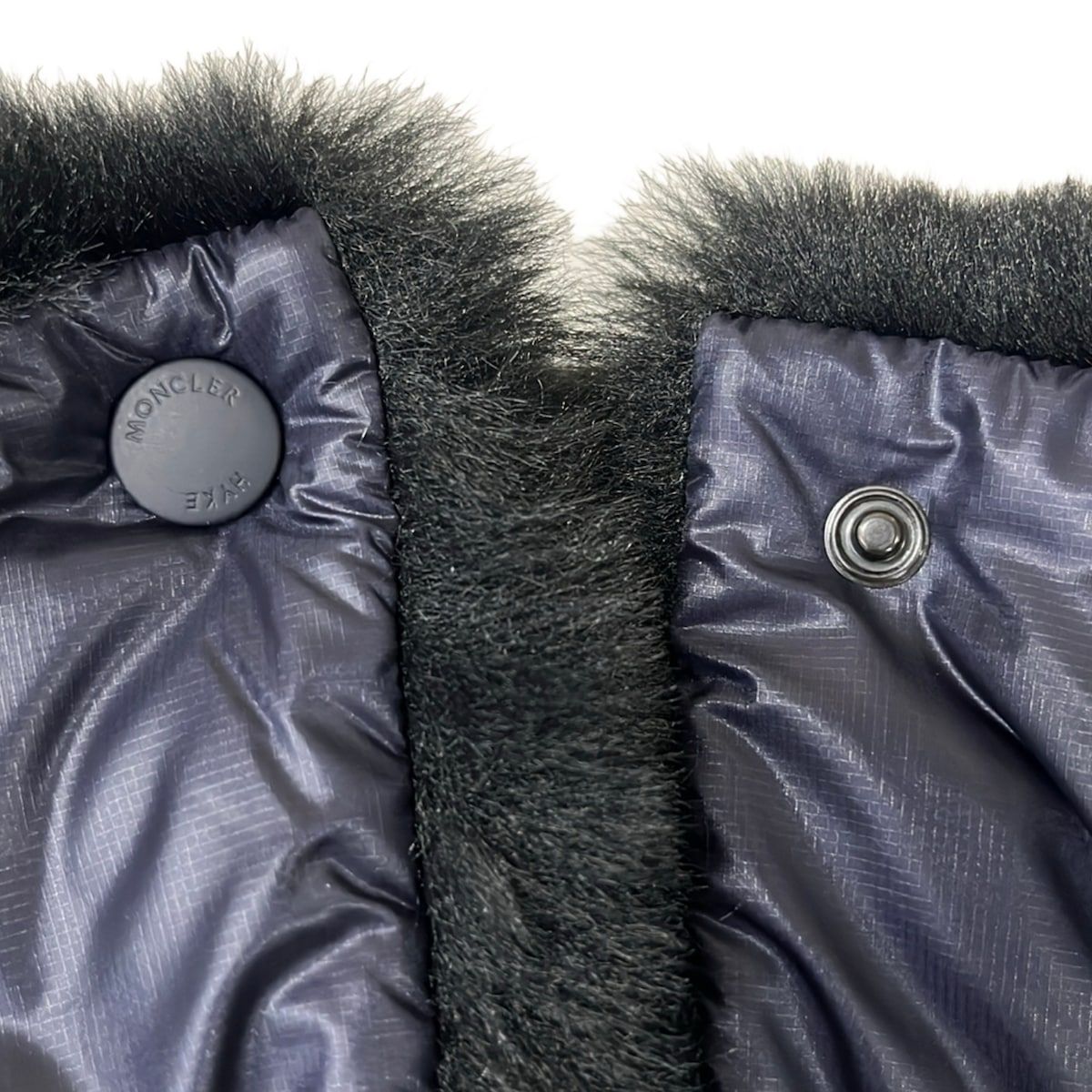MONCLER(モンクレール) ダウンジャケット サイズ0 XS メンズ美品 LEMA 黒×ネイビー 長袖/フェイクファー/リバーシブル/HYKE/冬 ダウン MONCLER(モンクレール) ダウンジャケット サイズ0 XS メンズ美品 LEMA 黒×ネイビー 長袖/フェイクファー/リバーシブル/HYKE/冬 ダウン