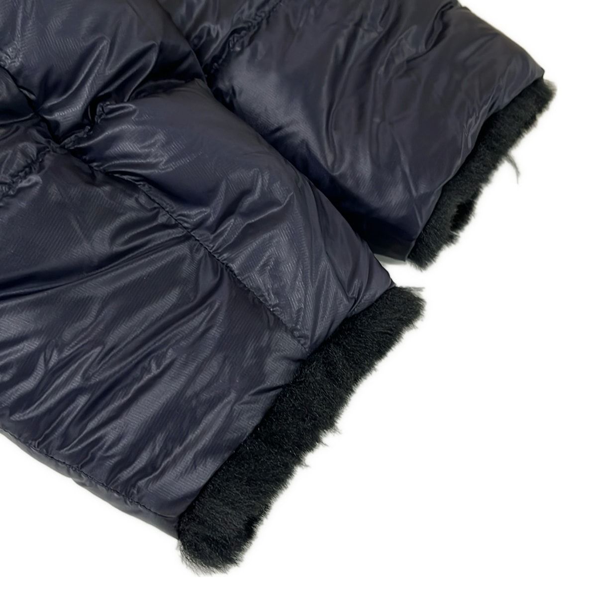 MONCLER(モンクレール) ダウンジャケット サイズ0 XS メンズ美品 LEMA 黒×ネイビー 長袖/フェイクファー/リバーシブル/HYKE/冬 ダウン MONCLER(モンクレール) ダウンジャケット サイズ0 XS メンズ美品 LEMA 黒×ネイビー 長袖/フェイクファー/リバーシブル/HYKE/冬 ダウン