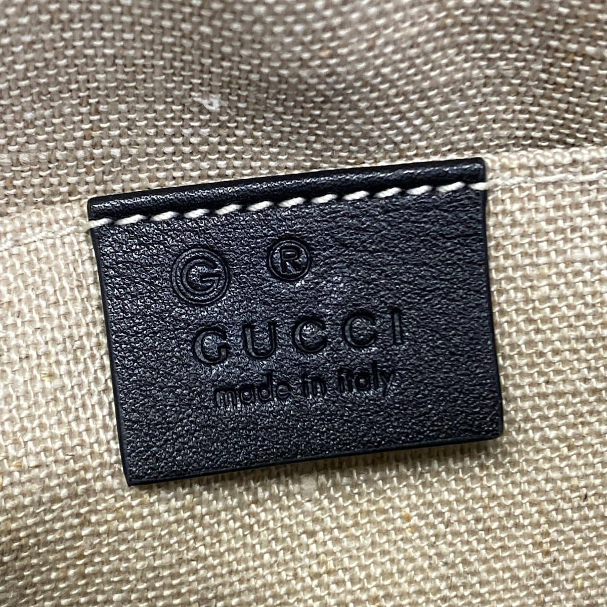 GUCCI(グッチ) ハンドバッグ美品 マイクログッチシマ 449654 黒 レザー