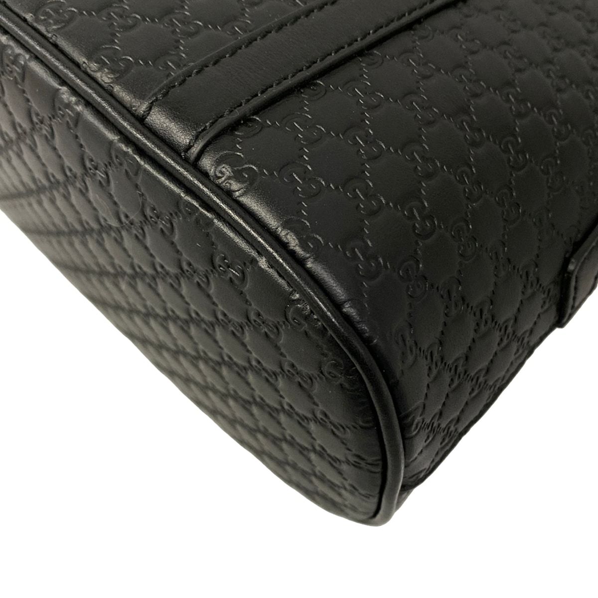 GUCCI(グッチ) ハンドバッグ美品 マイクログッチシマ 449654 黒 レザー