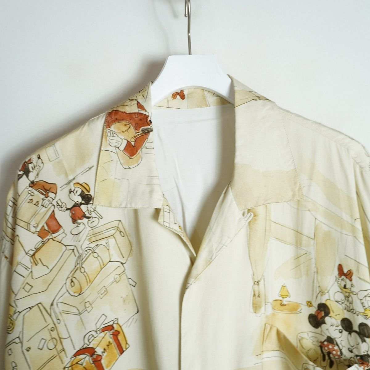 美品24SS Porter Classic ポータークラシック DISNEY M&F PC ORIGINAL ALOHA DP-024-2709 半袖アロハ シャツ ミッキー サイズL セピア1782Q♪ 美品24SS Porter Classic ポータークラシック DISNEY M&F PC ORIGINAL ALOHA DP-024-2709 半袖アロハ シャツ ミッキー サイズL セピア1782Q♪