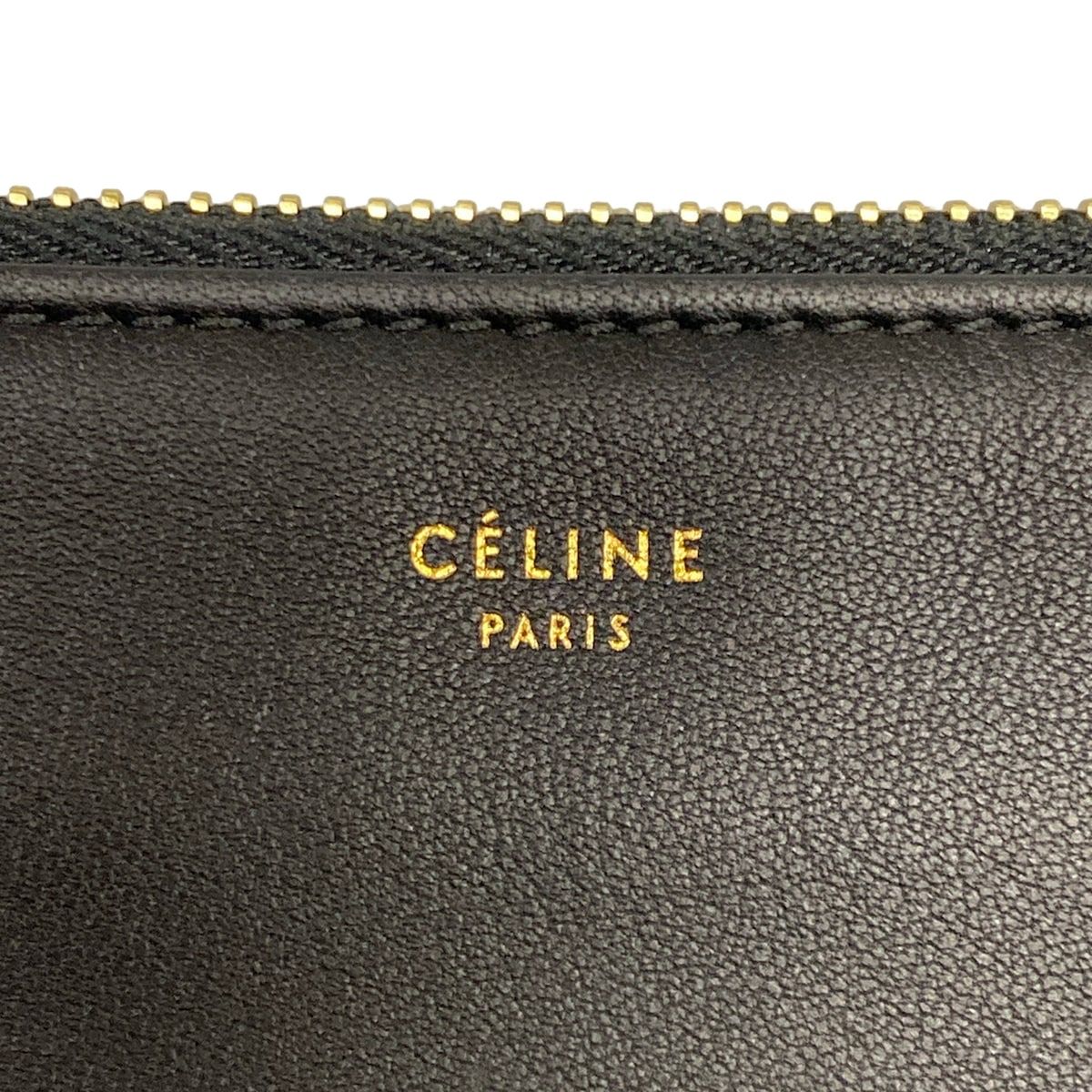 CELINE(セリーヌ) ショルダーバッグ美品 トリオラージ 黒 レザー