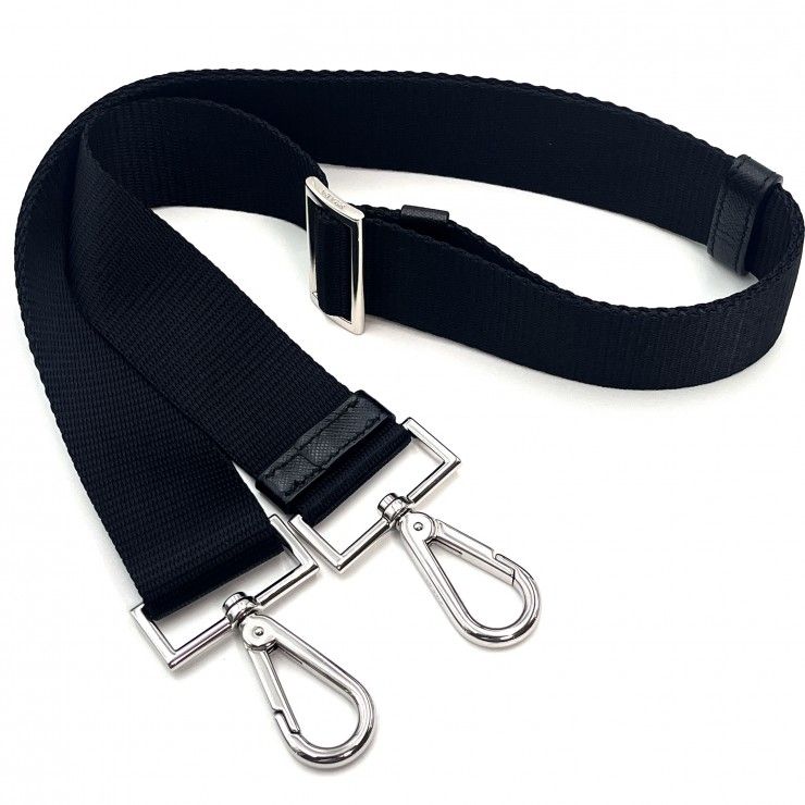 PRADA（プラダ） テスート ナイロン 2WAYトートバッグ ショルダーバッグ ブラック シルバー金具 レディース メンズ 【中古】