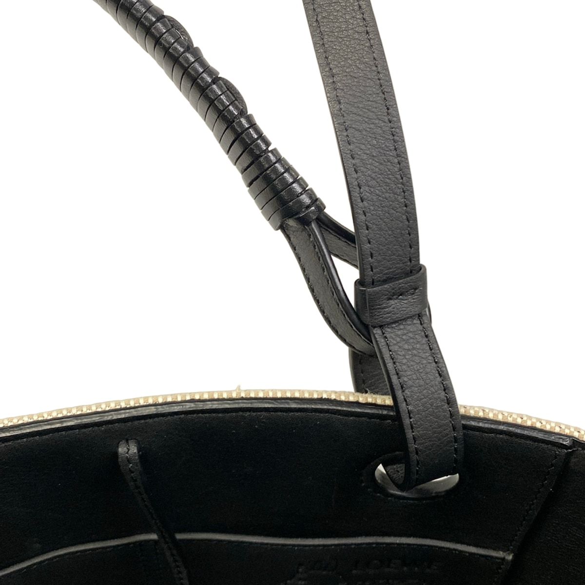LOEWE(ロエベ) トートバッグ - A717S72X16 ベージュ×黒×マルチ スタジオジブリコラボ 千と千尋の神隠し/2way/刺繍 レザー