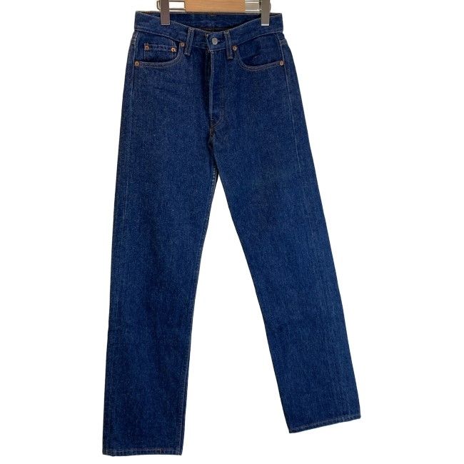 【中古】　Levi's　デニムパンツ　90s vintage　90年代　OLD　501　刻印520　ボタンフライ　Gパン　ジーンズ　カラーデニム　USA製　アメカジ　古着　/1012