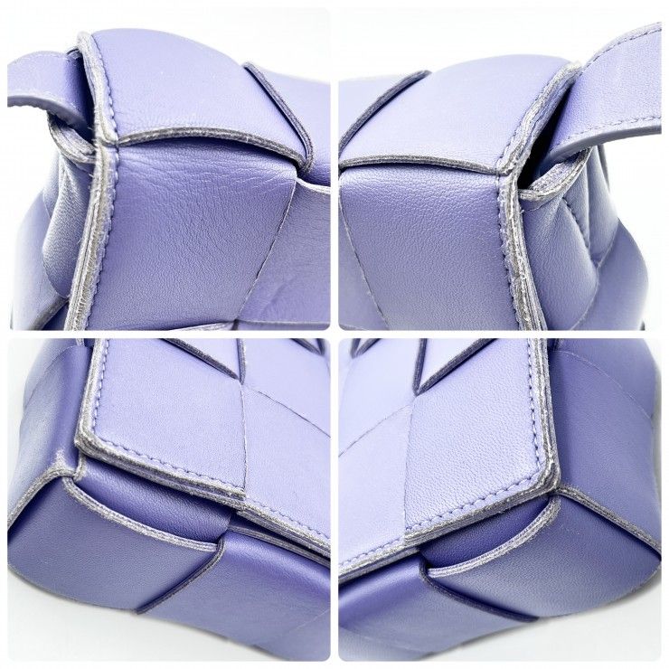 BOTTEGA VENETA(ボッテガヴェネタ)カセット ヴィンテージ ショルダーバッグ パープル ラムレザー レディース 【中古】 BOTTEGA VENETA(ボッテガヴェネタ)カセット ヴィンテージ ショルダーバッグ パープル ラムレザー レディース 【中古】