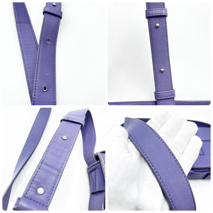 BOTTEGA VENETA(ボッテガヴェネタ)カセット ヴィンテージ ショルダーバッグ パープル ラムレザー レディース 【中古】 BOTTEGA VENETA(ボッテガヴェネタ)カセット ヴィンテージ ショルダーバッグ パープル ラムレザー レディース 【中古】
