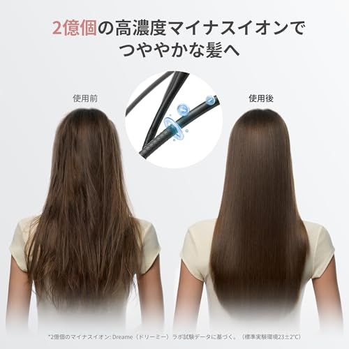 dreame (ドリーミー) Gleam 速乾ヘアドライヤー 1200W ブラシレス高速モーター 髪質改善 抜け毛対策 超軽量 静電気防止 温度制御システム（100回/秒検出） 2段階風速 4段階温度設定 冷風/熱風 59dB低騒音 スマート ac9327da