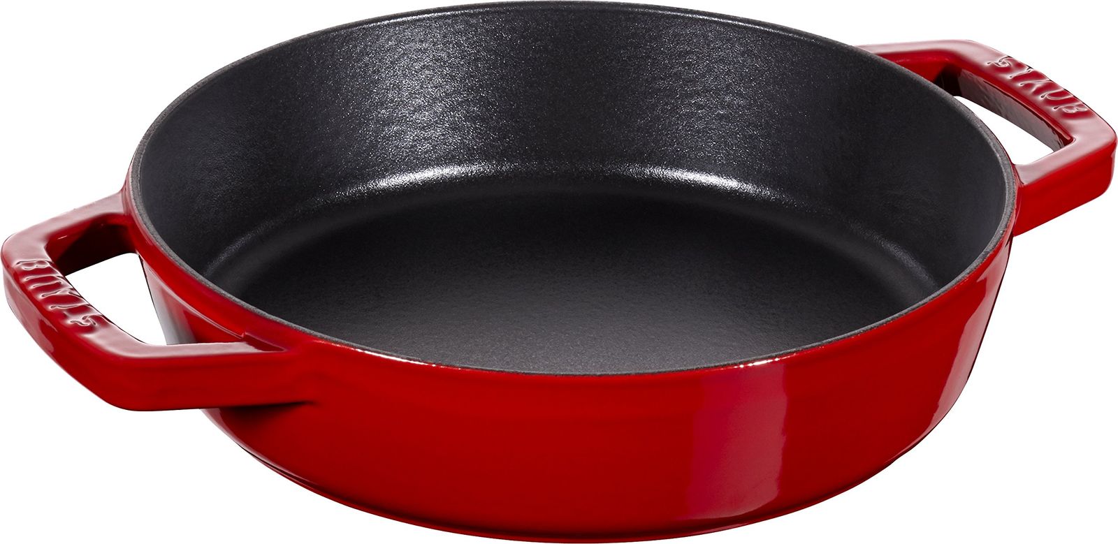 staub ストウブ 「 両手フライパン チェリー 20cm 」 スキレット 両手 鋳物 ホーロー IH対応 【日本正規販売品】 Double Handle Frying Pan 40511-661/ 5bb624dd