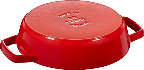 staub ストウブ 「 両手フライパン チェリー 20cm 」 スキレット 両手 鋳物 ホーロー IH対応 【日本正規販売品】 Double Handle Frying Pan 40511-661/ 5bb624dd