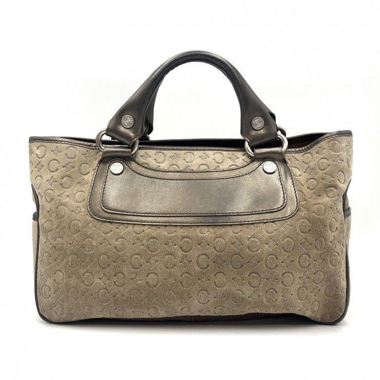 ⭐希少美品⭐CELINE マカダム スエード ブギーバッグ トリンオフ CELINE（セリーヌ）ブギーバッグ Cマカダム ヴィンテージ ハンドバッグ