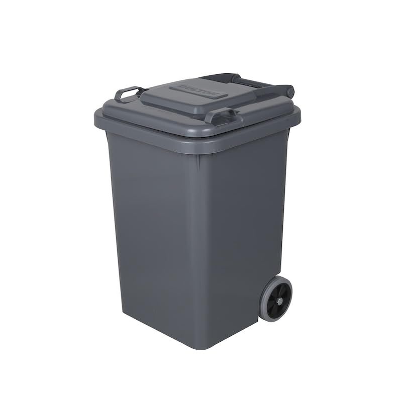 ダルトン(Dulton) プラスチック トラッシュカン 45L グレー ゴミ箱のマスターピース ふた付き 大型 屋外 水抜き穴有り 高さ575mm 幅380mm 奥行430mm 100-146GY/ fc582942