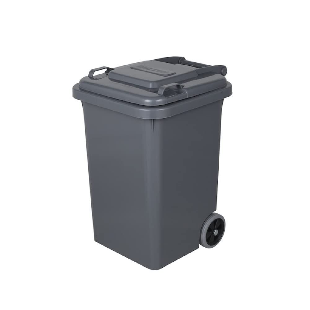 ダルトン(Dulton) プラスチック トラッシュカン 45L グレー ゴミ箱のマスターピース ふた付き 大型 屋外 水抜き穴有り 高さ575mm 幅380mm 奥行430mm 100-146GY/ fc582942
