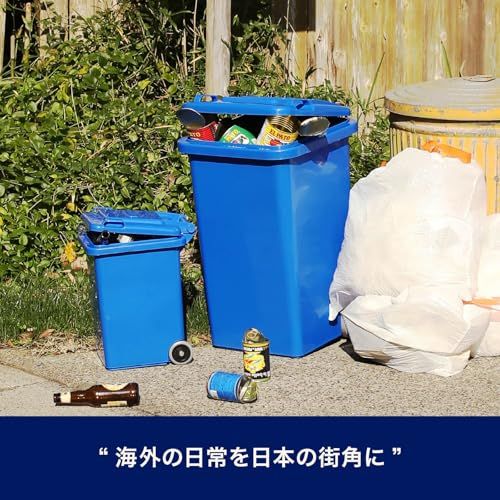 ダルトン(Dulton) プラスチック トラッシュカン 45L グレー ゴミ箱のマスターピース ふた付き 大型 屋外 水抜き穴有り 高さ575mm 幅380mm 奥行430mm 100-146GY/ fc582942