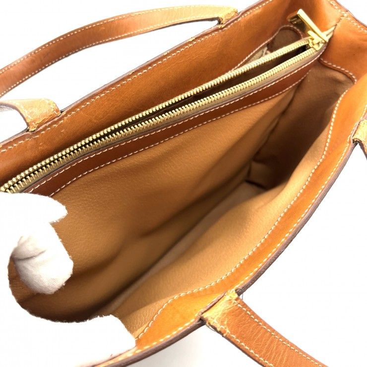 CELINE(セリーヌ) ヴィンテージ マカダム トートバッグ ハンドバッグ ボーダー柄 ブラウン PVC レザー ゴールド レディース 【中古】 CELINE(セリーヌ) ヴィンテージ マカダム トートバッグ ハンドバッグ ボーダー柄 ブラウン PVC レザー ゴールド レディース 【中古】