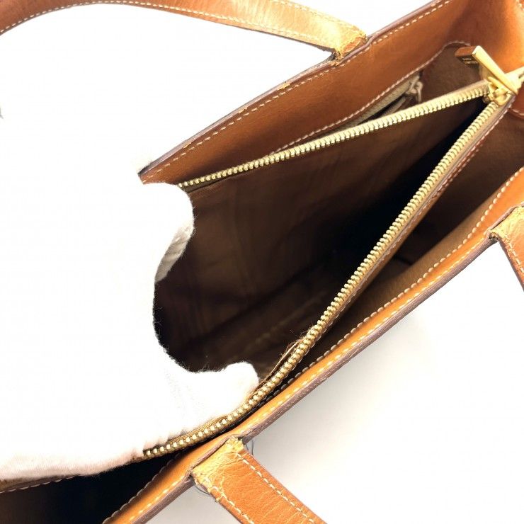 CELINE(セリーヌ) ヴィンテージ マカダム トートバッグ ハンドバッグ ボーダー柄 ブラウン PVC レザー ゴールド レディース 【中古】 CELINE(セリーヌ) ヴィンテージ マカダム トートバッグ ハンドバッグ ボーダー柄 ブラウン PVC レザー ゴールド レディース 【中古】