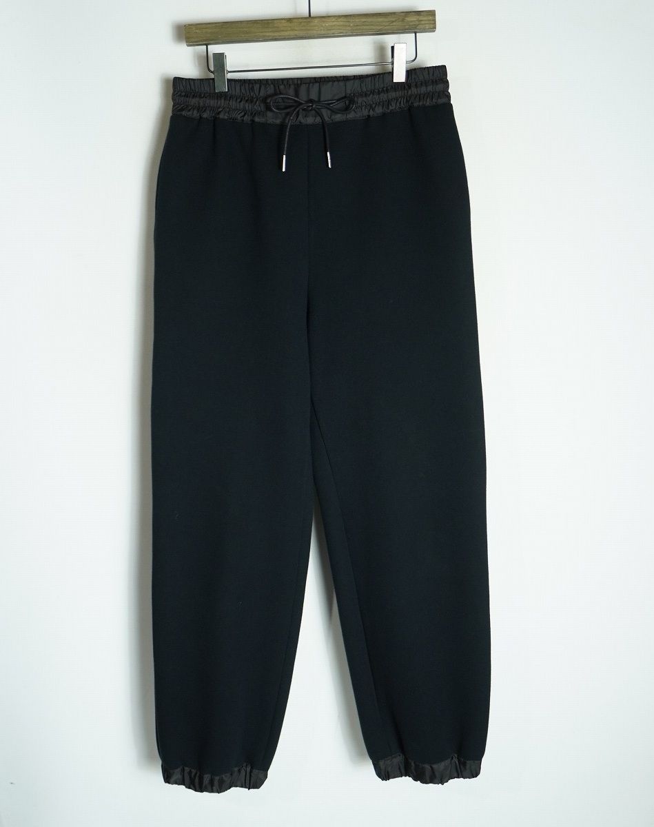 美品 26SS SACAI サカイ SCW-349 WOMEN Sponge Sweat Pants スポンジ スウェット パンツ レディース サイズ2 黒2689Q♪