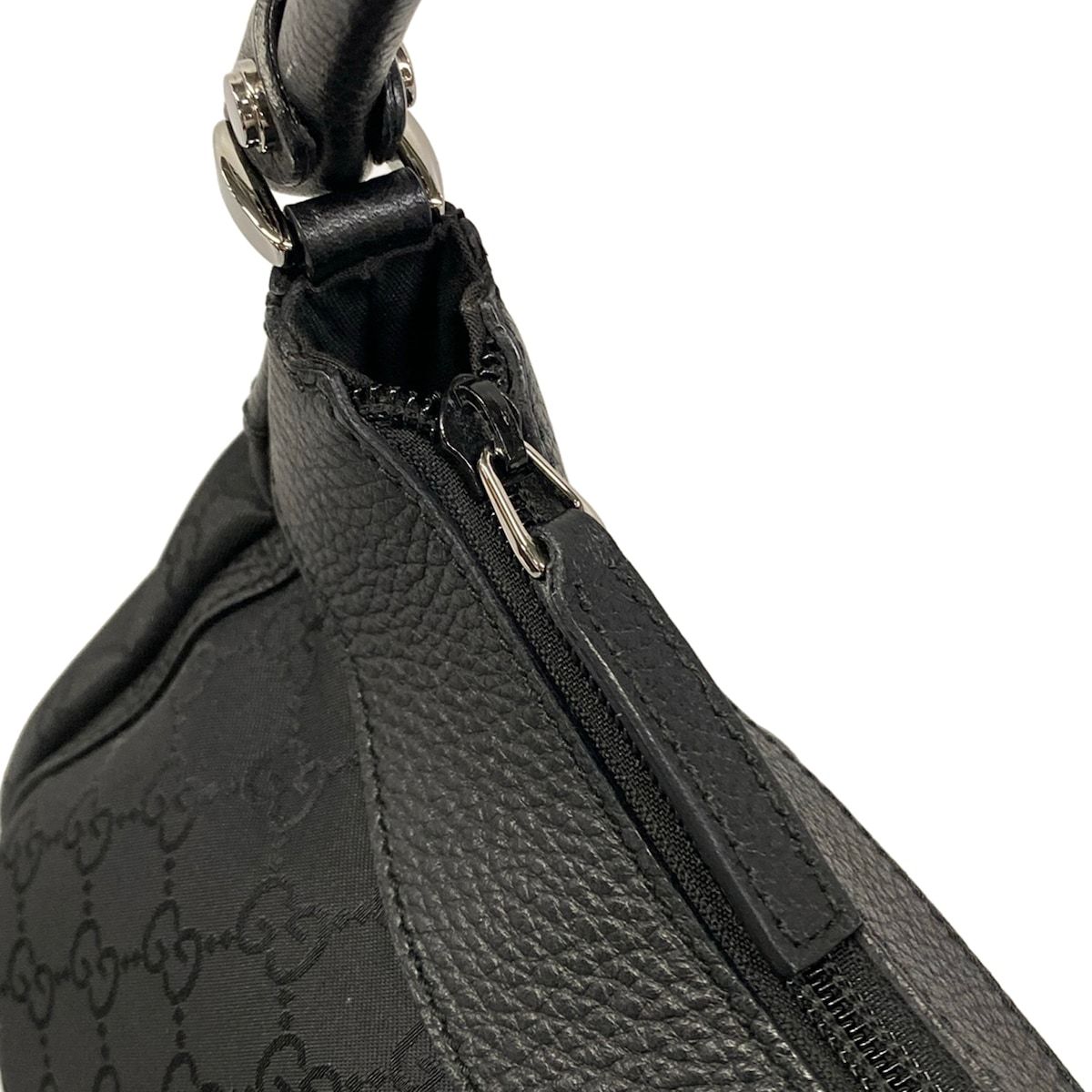 GUCCI(グッチ) ハンドバッグ アビー,GG柄 265692 黒 レザー GUCCI(グッチ) ハンドバッグ アビー,GG柄 265692 黒 レザー