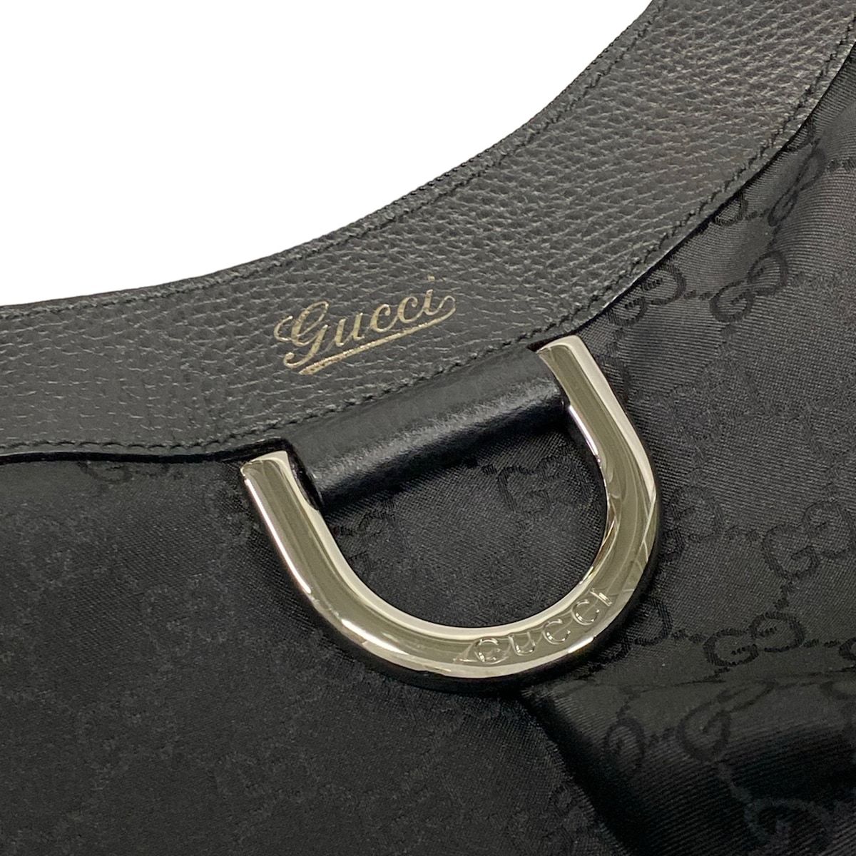 GUCCI(グッチ) ハンドバッグ アビー,GG柄 265692 黒 レザー GUCCI(グッチ) ハンドバッグ アビー,GG柄 265692 黒 レザー
