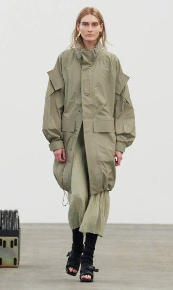 2022SSコレクションアイテム ハイク HYKE PERTEX ECWCS JACKET エクワックス ジャケット 1 カーキ┃コート-.【2400014957600】