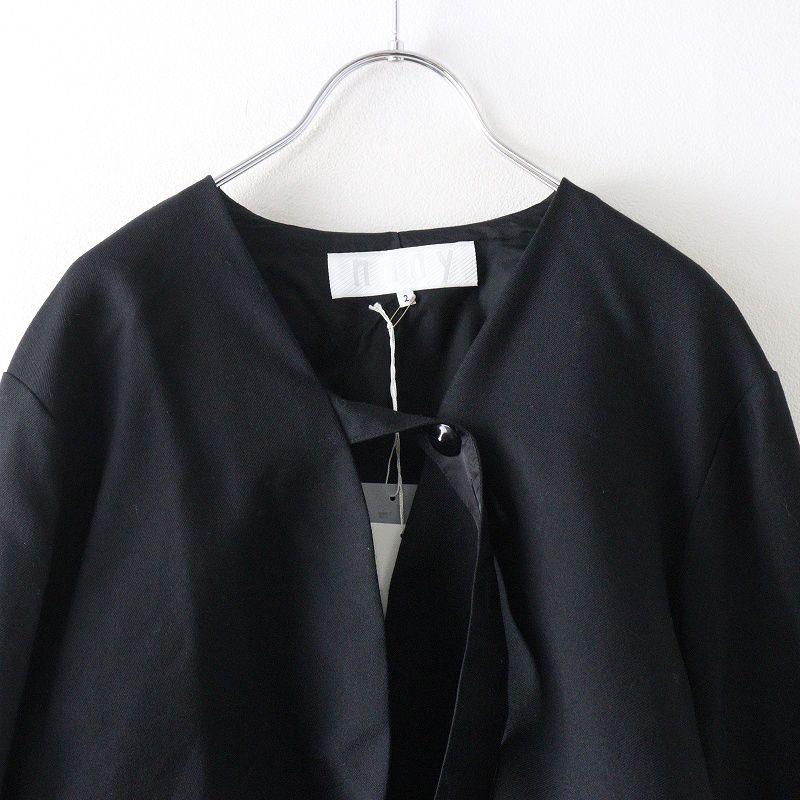 美品 定価39600円 ヌーイ NOOY PIANO JACKET ピアノジャケット 2 ブラック┃黒 ショート丈 【2400014925678】