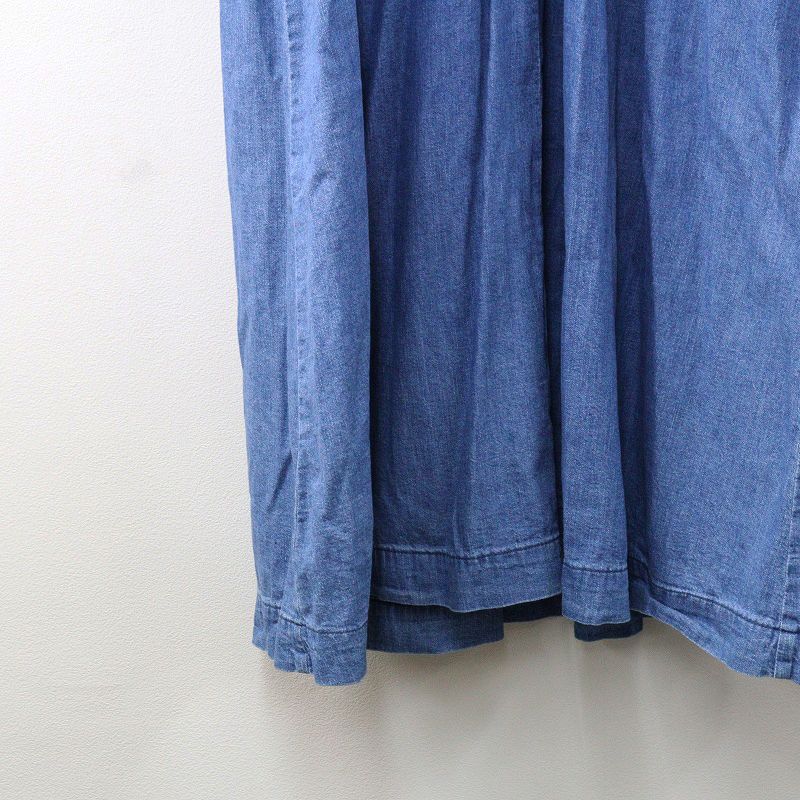 ヘルシーデニム Healthy DENIM Marshmallow スキッパーデニムワンピース 1｜ブルー トップス 長袖 プルオーバー【2400014956610】