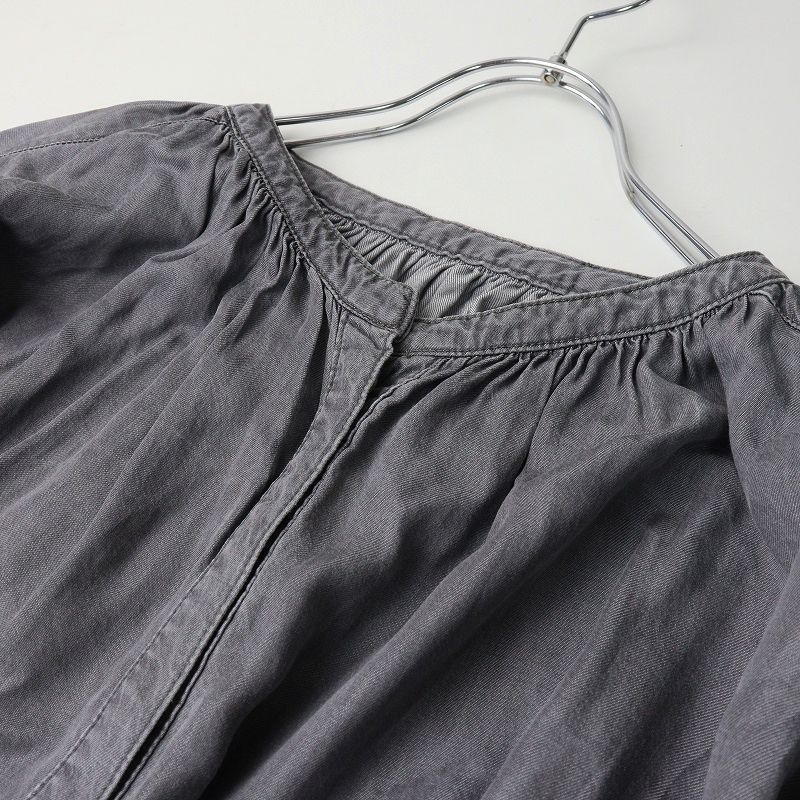 ヘルシーデニム Healthy DENIM Broom デニムワンピース 1｜グレー系 トップス ドレス ギャザー Aライン【2400014956627】