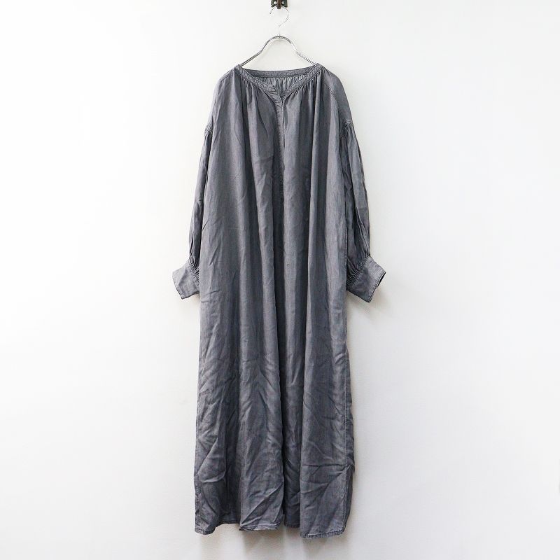 ヘルシーデニム Healthy DENIM Broom デニムワンピース 1｜グレー系 トップス ドレス ギャザー Aライン【2400014956627】