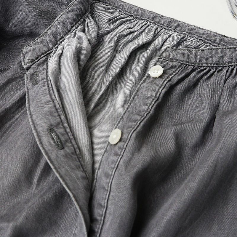 ヘルシーデニム Healthy DENIM Broom デニムワンピース 1｜グレー系 トップス ドレス ギャザー Aライン【2400014956627】