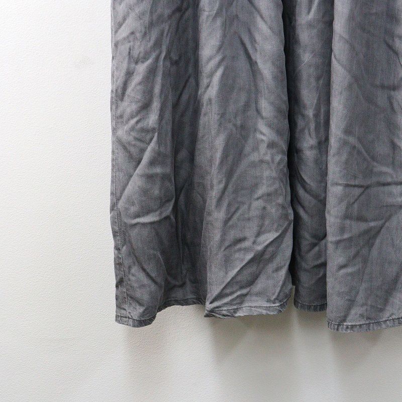 ヘルシーデニム Healthy DENIM Broom デニムワンピース 1｜グレー系 トップス ドレス ギャザー Aライン【2400014956627】