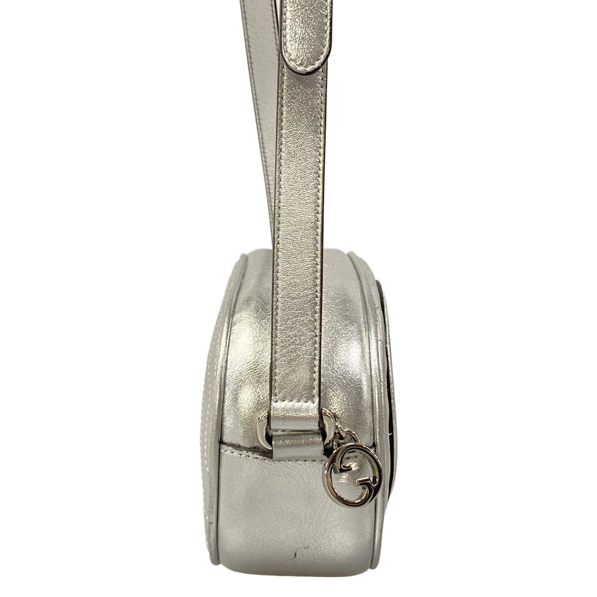 GUCCI(グッチ) ショルダーバッグ ブロンディ 760175 シルバー レザー