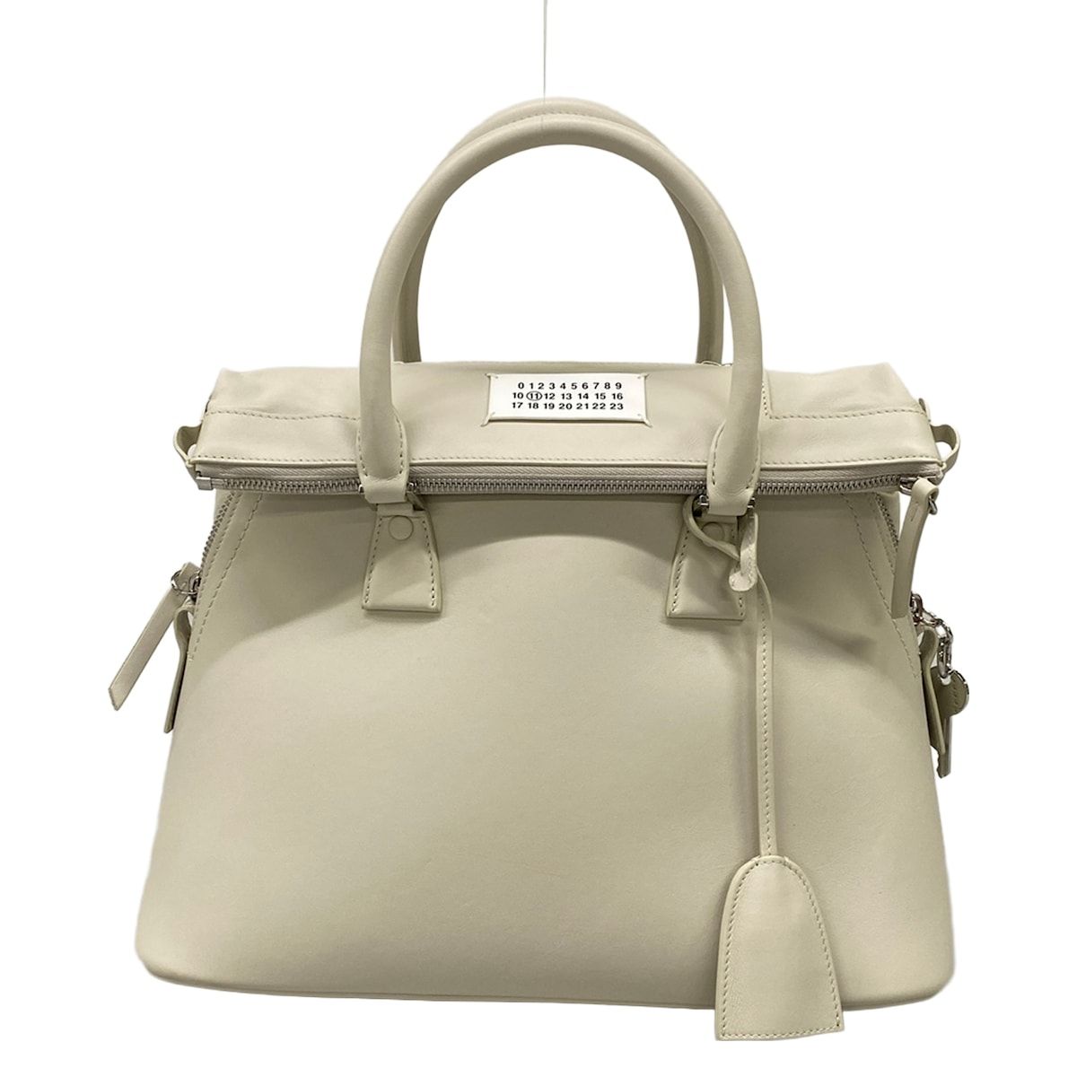 Maison Margiela(メゾンマルジェラ) ハンドバッグ美品 5AC ミディアム S56WG0093 アイボリー レザー 72,985円
