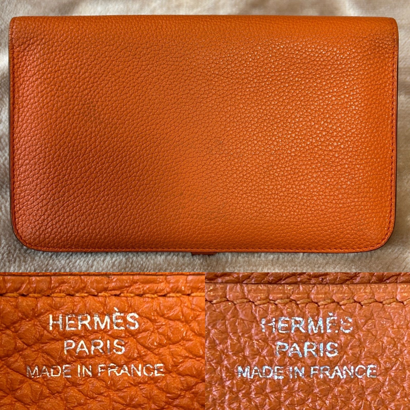 エルメスHERMESドゴンGM ドゴンデュオ□M長財布 二つ折り財布 折財布 