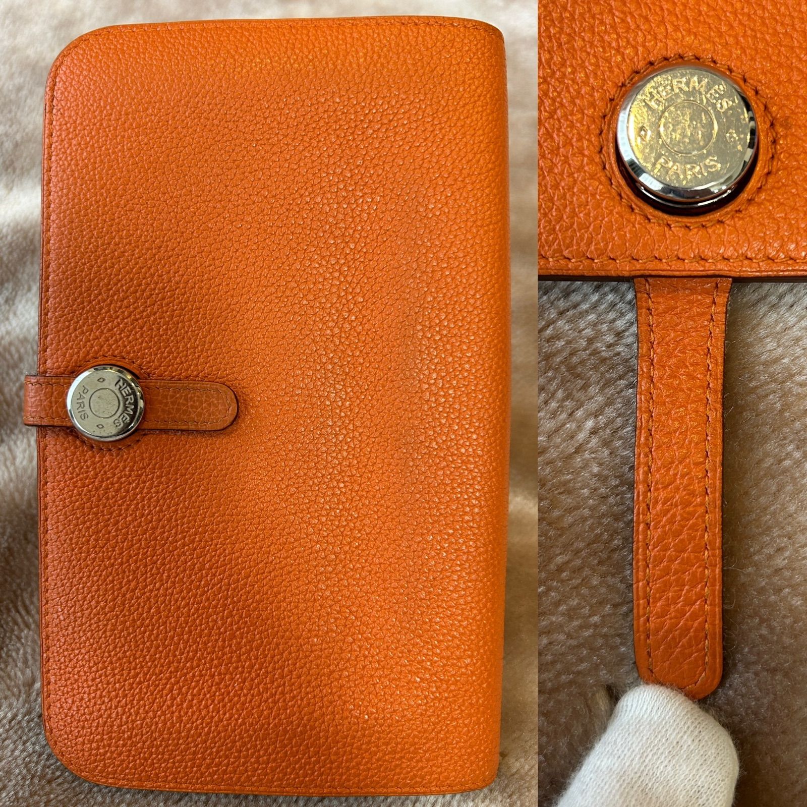 エルメスHERMESドゴンGM ドゴンデュオ□M長財布 二つ折り財布 折財布 