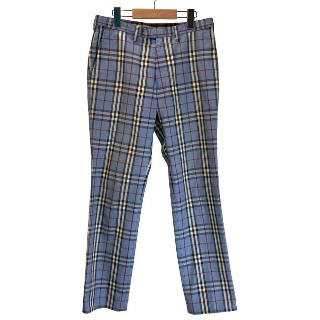 【中古】 BURBERRY BLACK LABEL スラックス ボトムス ジップフライ バーバーリーチェック 古着 /1156