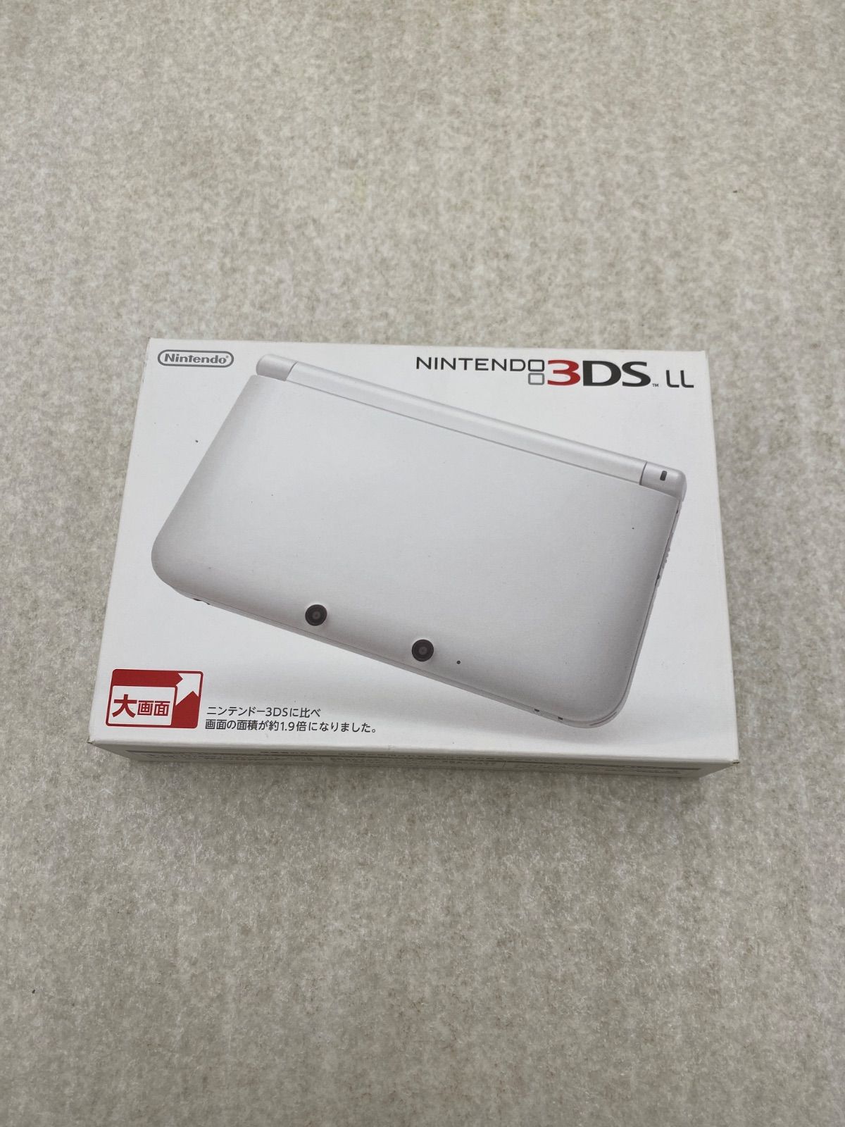 ◆ニンテンドー3DSLL本体 ホワイト　動作品　0012568676