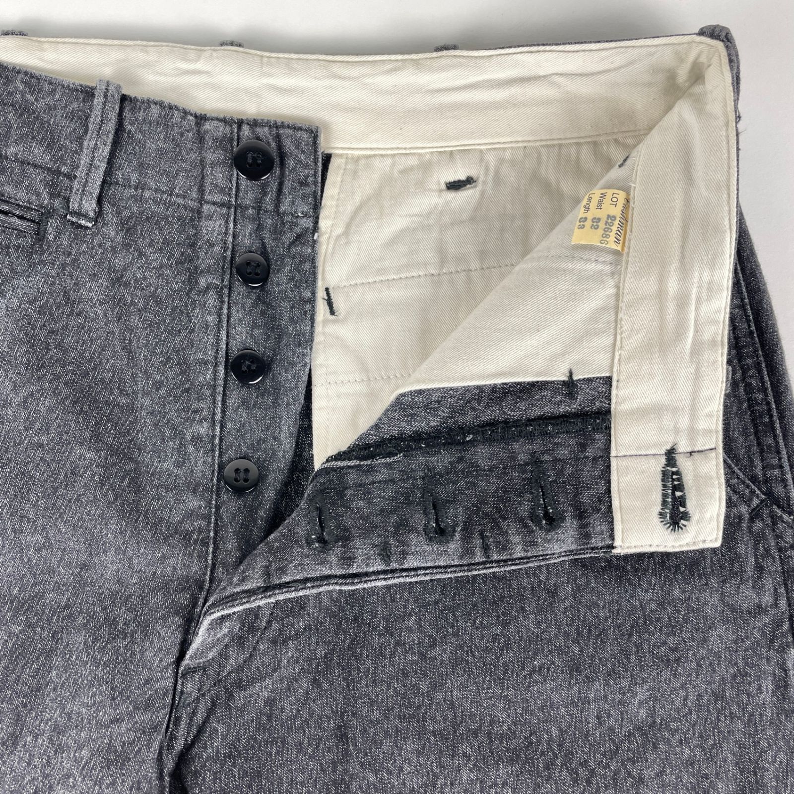 CUSHMAN クッシュマン 22686 BLACK CHAMBRAY TROUSERS ブラック